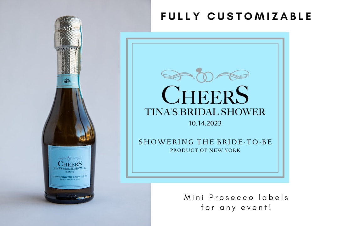 Custom Mini Prosecco Labels Lamarca Dupe Labels Bridal Etsy