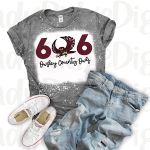 Owsley County Owls Area Code 606 PNG File for Sublimation