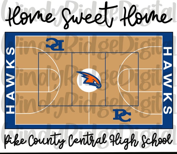 Pike County Central High School Basketball Court PNG File for