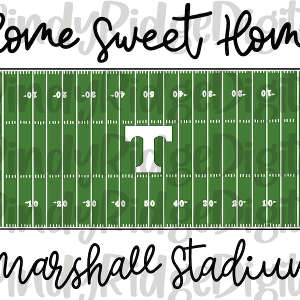 Trinity High School Football Field PNG File for Sublimation