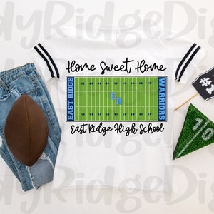 East Ridge High School Football Field PNG File for Sublimation