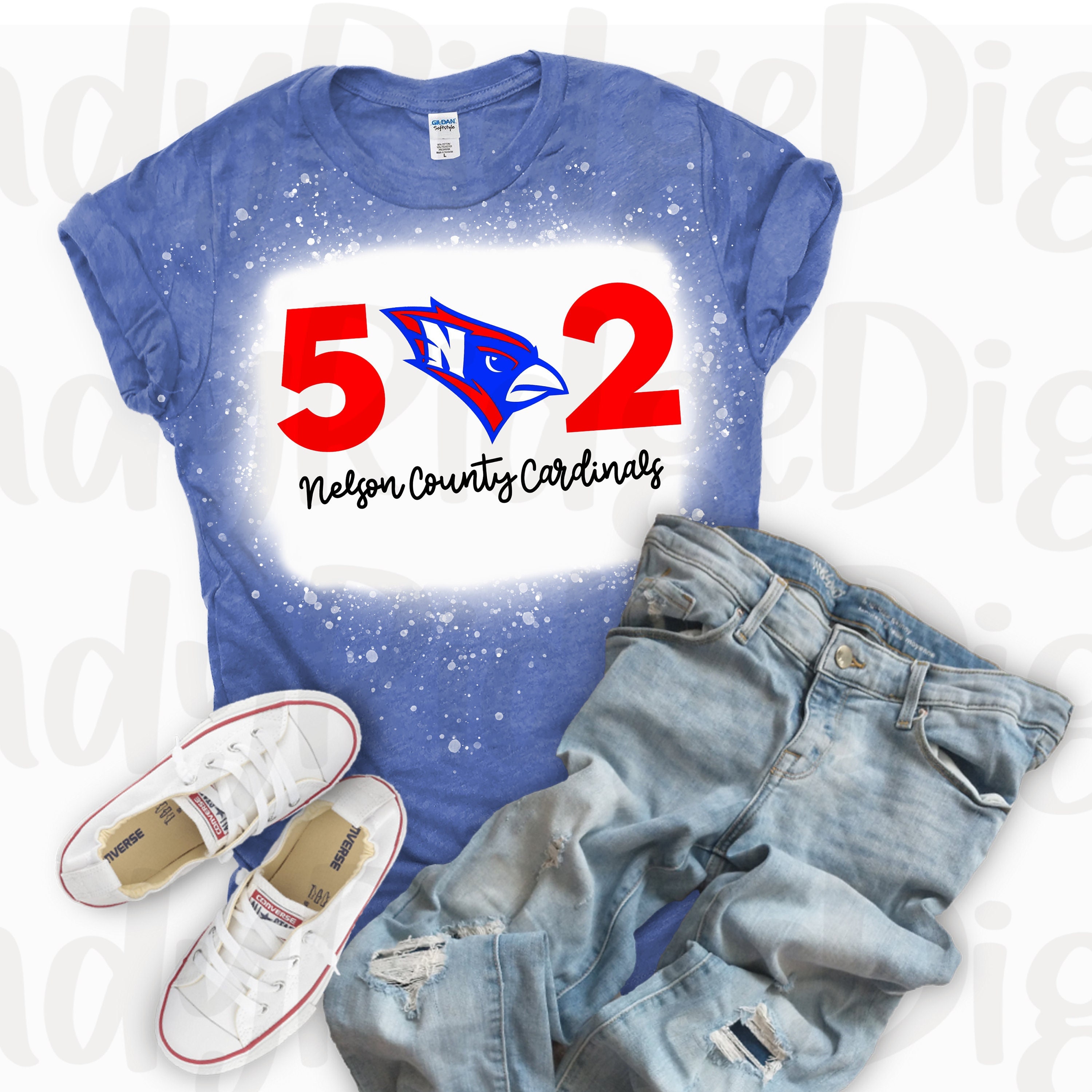 Nelson County Cardinals Area Code 502 PNG File for Sublimation - Etsy