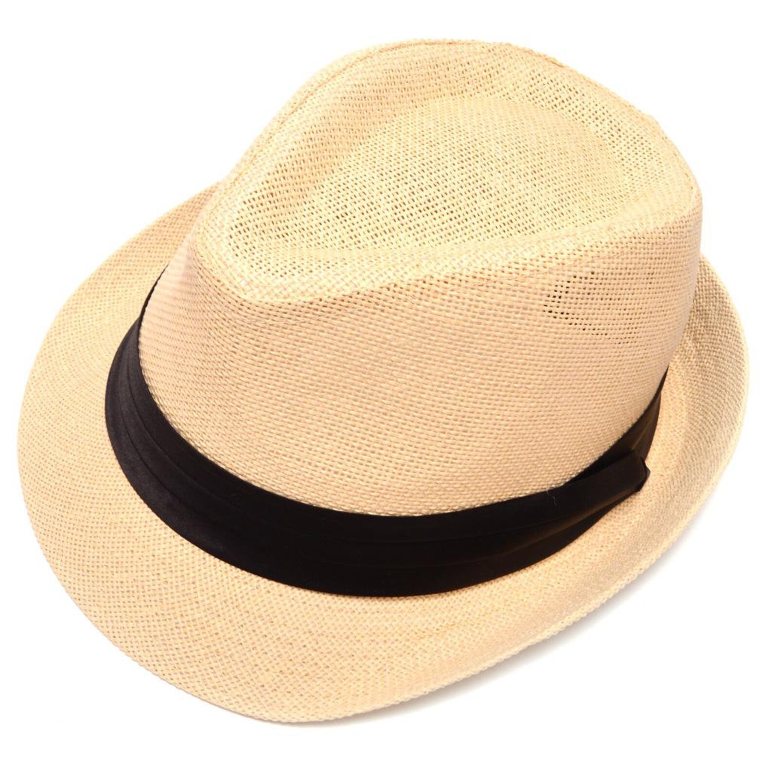 Beige Fedora Hat Fedora With Black Band Classic Fit Fedora Etsy