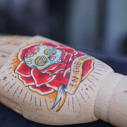 The Great Cornholio Traditional Tattoo Art Wooden Hand Etsy