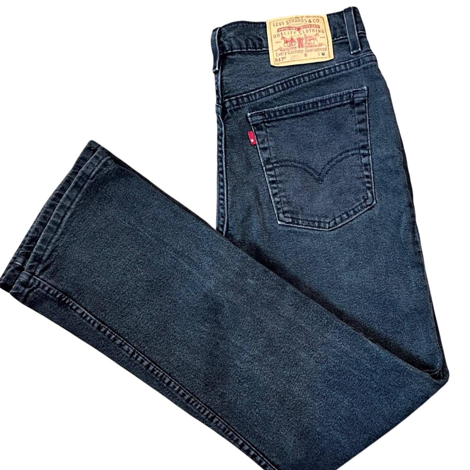 Y2K リーバイス 517 ブーツカット ジーンズ：スリムフィット ブラック