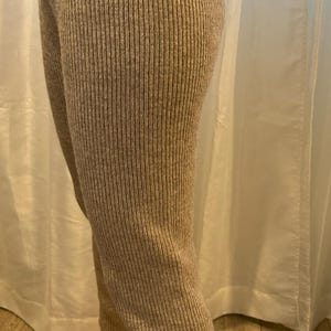 100% yak wool, unisex thermal leggings, souffle yarn ribbed knit, super warm