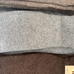 Knee warmers, 100% natural washed lamb wool, Super warm and soft (Short length)