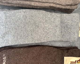 Knee warmers, 100% natural washed lamb wool, Super warm and soft (Short length)