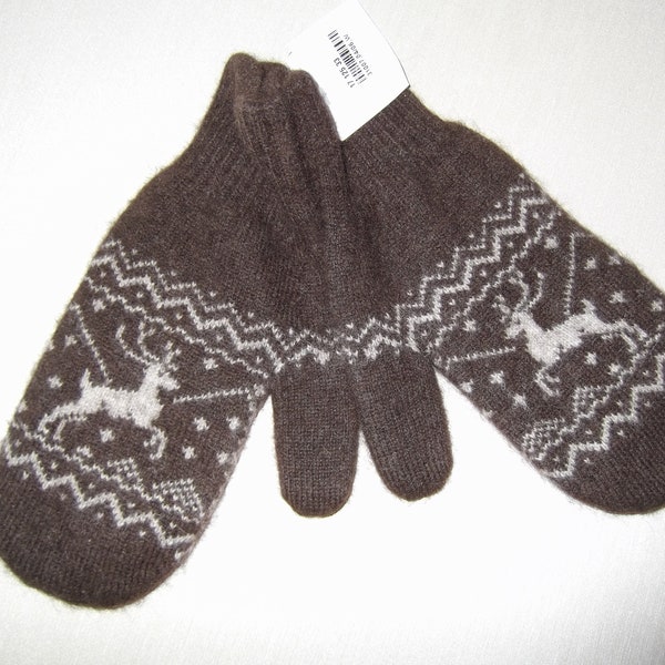 100% yak down, Unisex double layered mittens