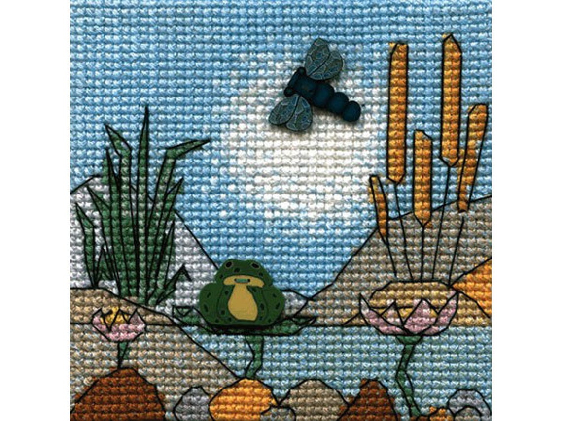 Cross stitch kit Michael Powell Pond BB01 embroidery kit Etsy