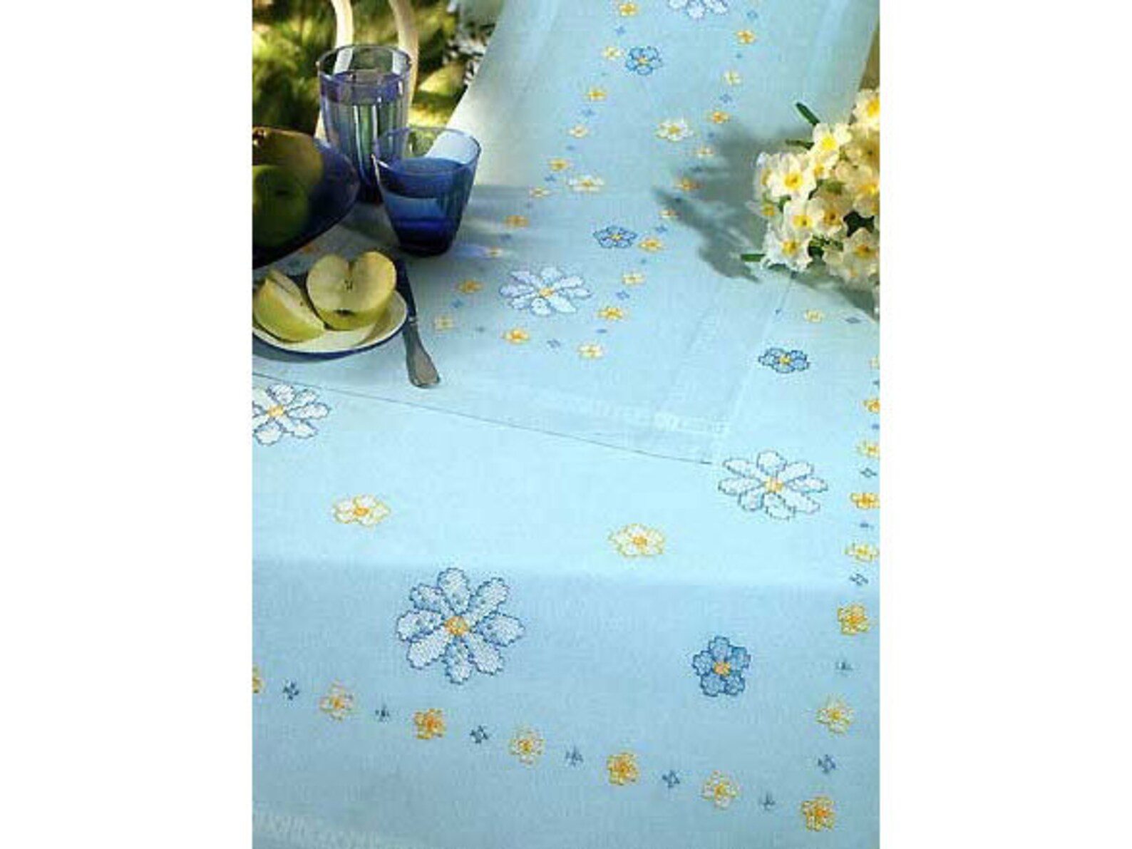 Cross stitch kit Rico Design Tablecloth 67080 Etsy