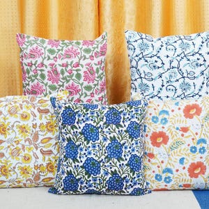 Square Shape Cushion, Block, Print Cushions, Cushions cover set, Set of 5 Cushion Cover, Gifts for Girlfriend, Gifts for Mom, Christmas Gifts, Gifts for Couples, Gifts for Her, Housewarming Gifts, Block Print Pillow Shams, Floral Cushions, Pillow Covers, Christmas Gifts, Handcrafted Pillows, Decorative Pillows, 16x16 Cotton Cushion Cover, Pillow Covers, Decorative Pillows, Handmade Cushions, Outdoor Pillows, Meditation Cushion, Living Room Pillow, Floor Cushion, Cushion Covers Set