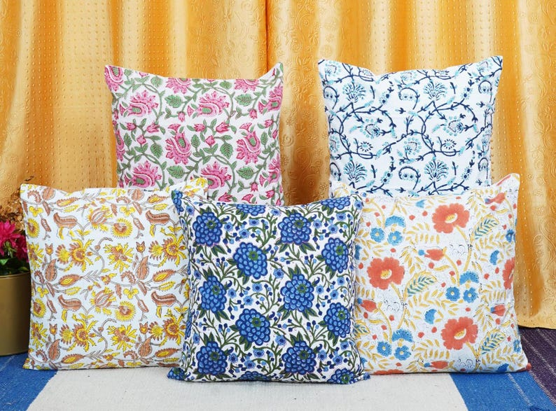 Square Shape Cushion, Block, Print Cushions, Cushions cover set, Set of 5 Cushion Cover, Gifts for Girlfriend, Gifts for Mom, Christmas Gifts, Gifts for Couples, Gifts for Her, Housewarming Gifts, Block Print Pillow Shams, Floral Cushions, Pillow Covers, Christmas Gifts, Handcrafted Pillows, Decorative Pillows, 16x16 Cotton Cushion Cover, Pillow Covers, Decorative Pillows, Handmade Cushions, Outdoor Pillows, Meditation Cushion, Living Room Pillow, Floor Cushion, Cushion Covers Set