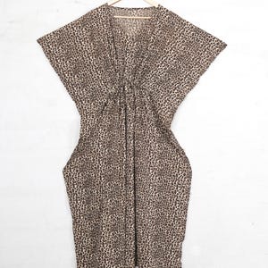 knee length dresses for ladies Leopard Print V-neck dress | Leopard Print Maxi | Love that Boho main image 1