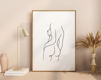Gewünschtes Linienkunst-Poster