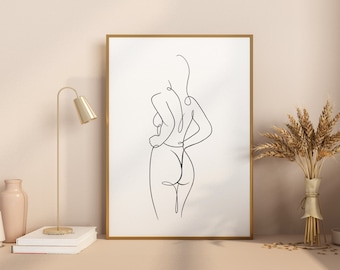 Hidden Side Line Art Poster