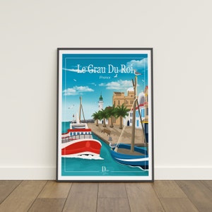 Illustration, Poster, Plakat, Dekoration Le Grau Du Roi