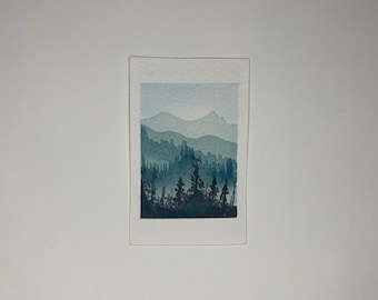 Misty Mountain Polaroid