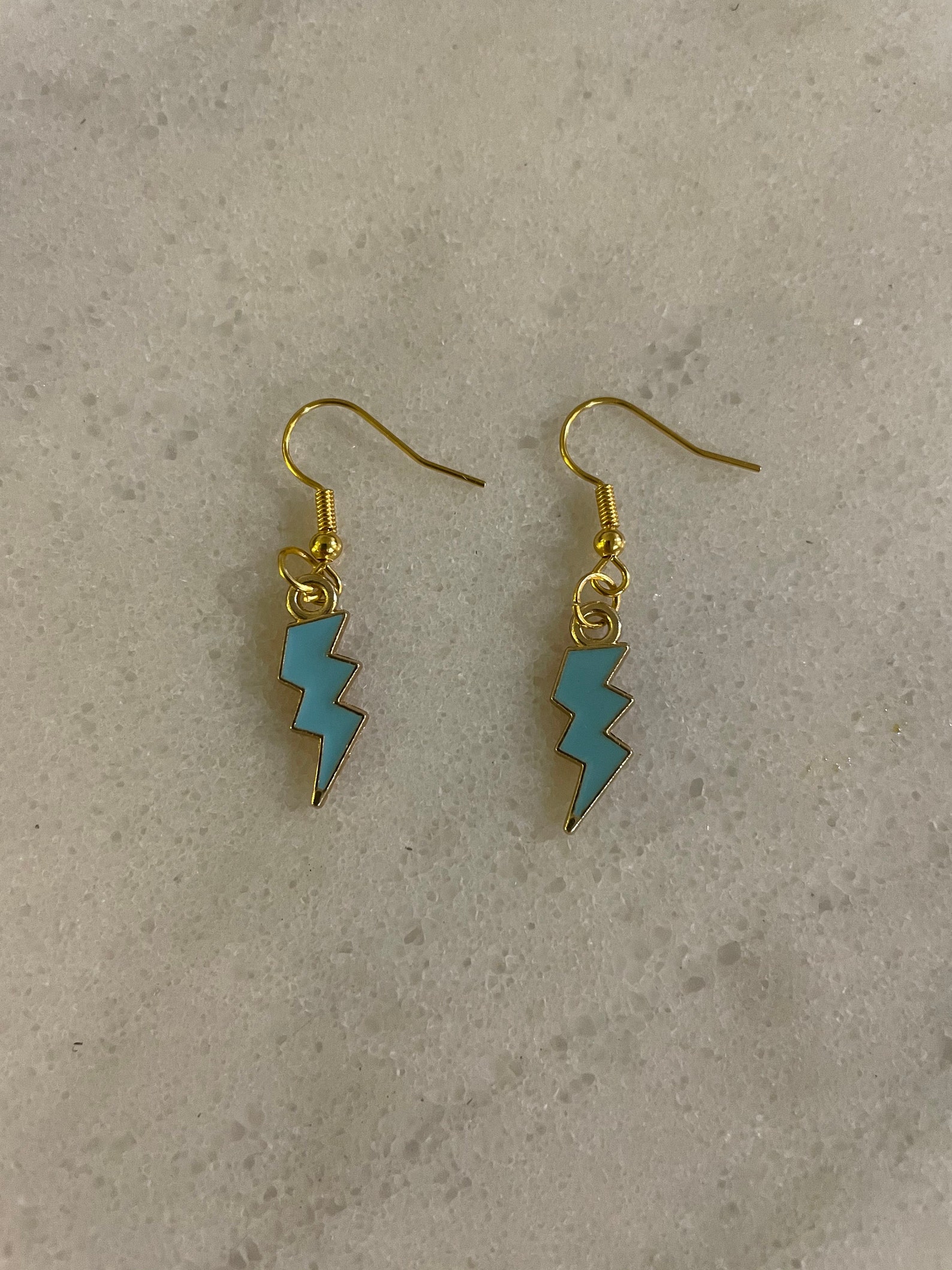 Colored lightning bolt earrings Etsy
