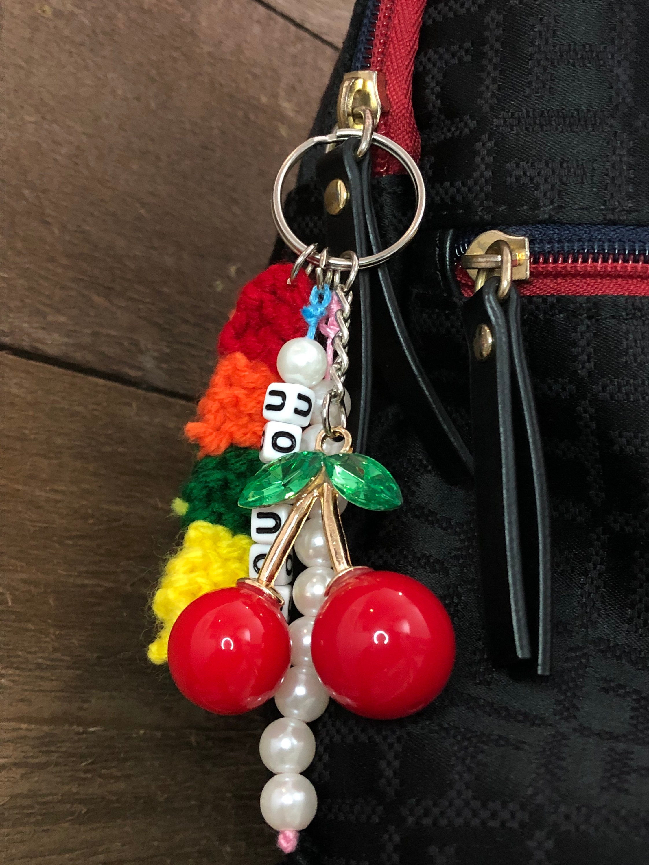 Cherry Keychain Etsy