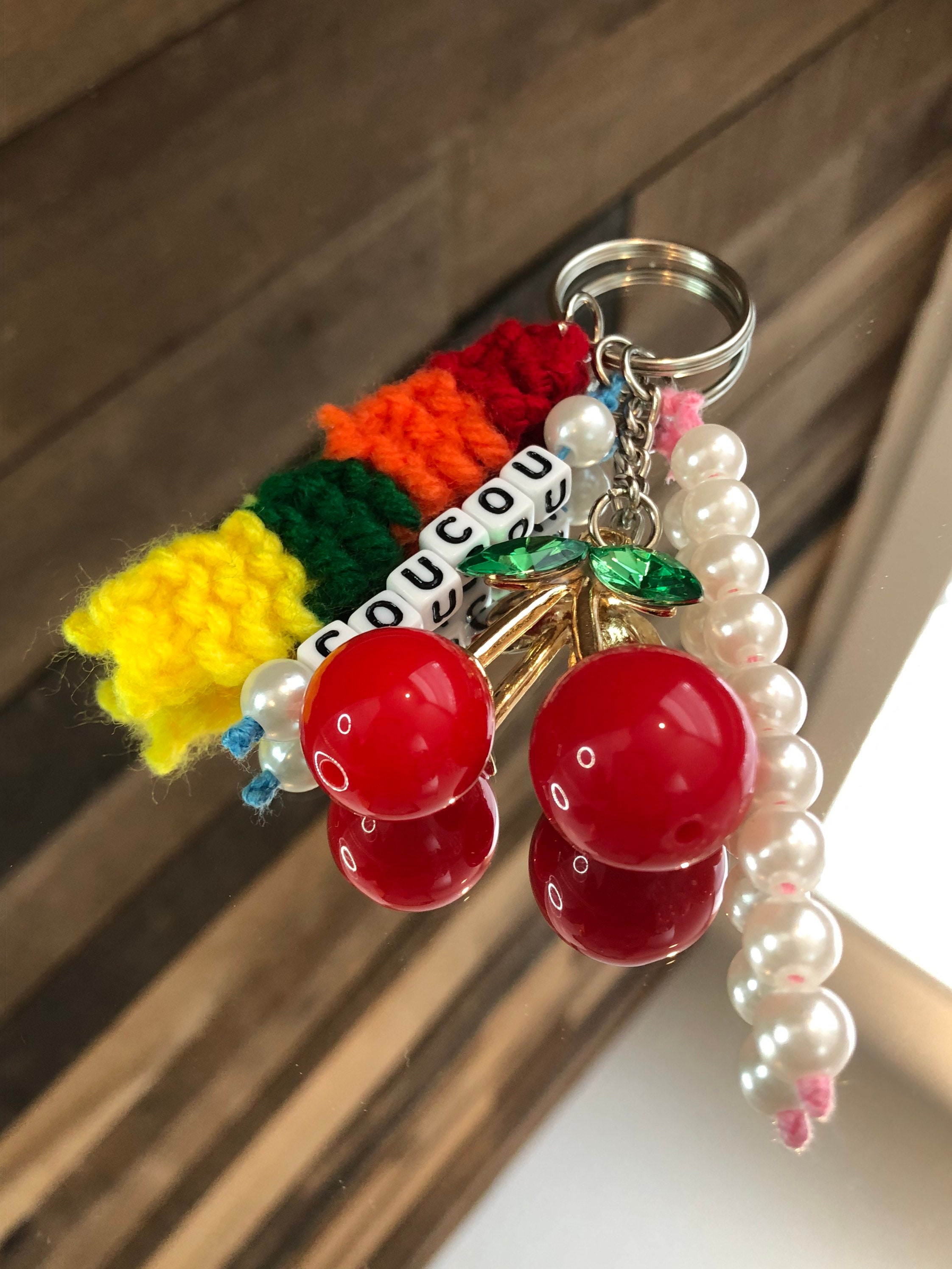 Cherry Keychain Etsy