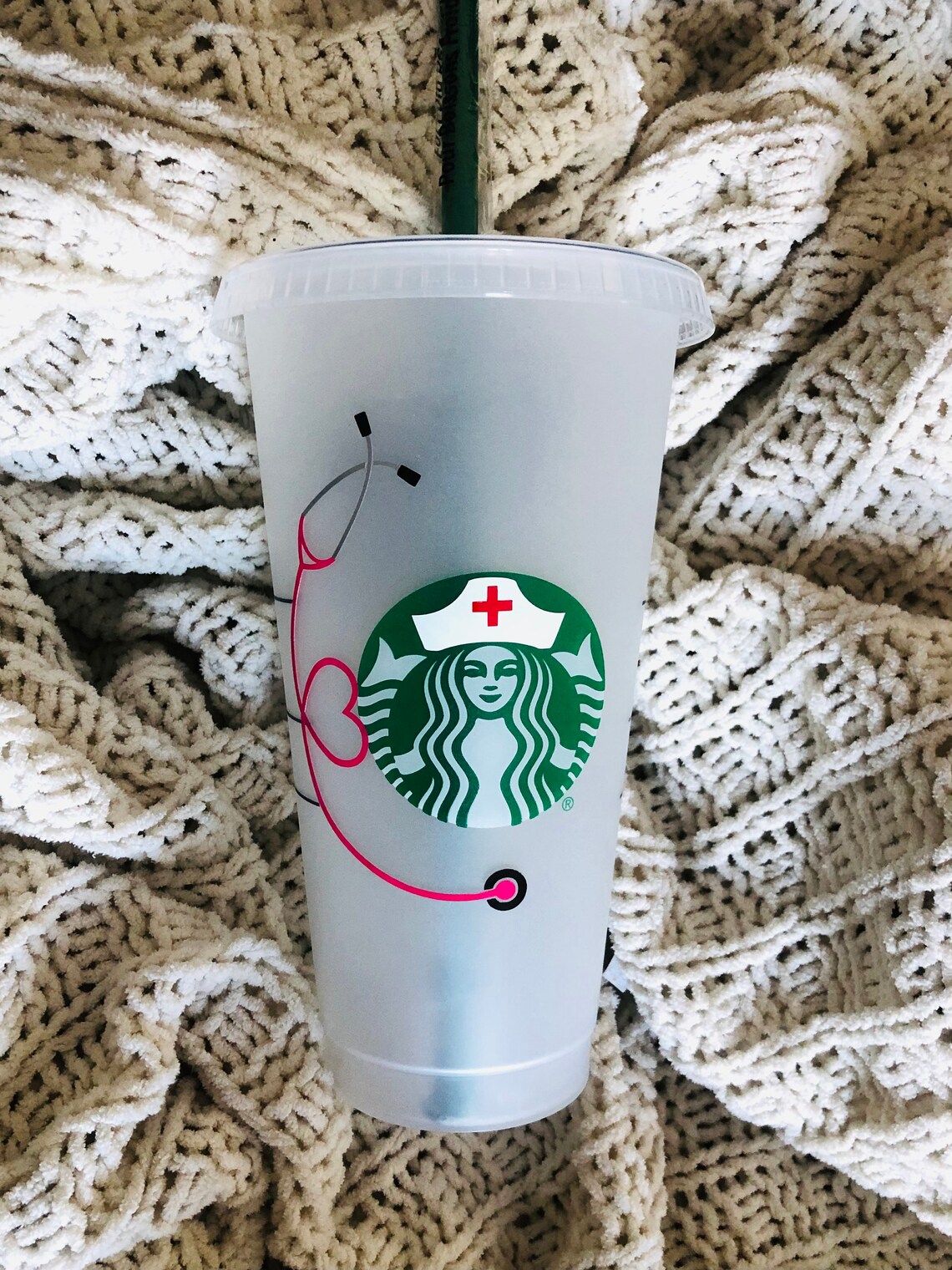 Nurse Starbucks Reusable Coffee Cup Venti Nurse Gift RN Etsy