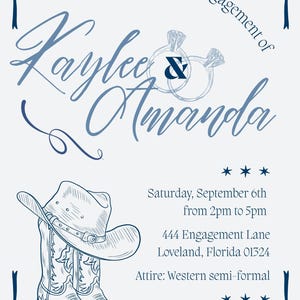 Diamonds and Denim Invite