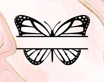 Download Split Butterfly Svg Etsy