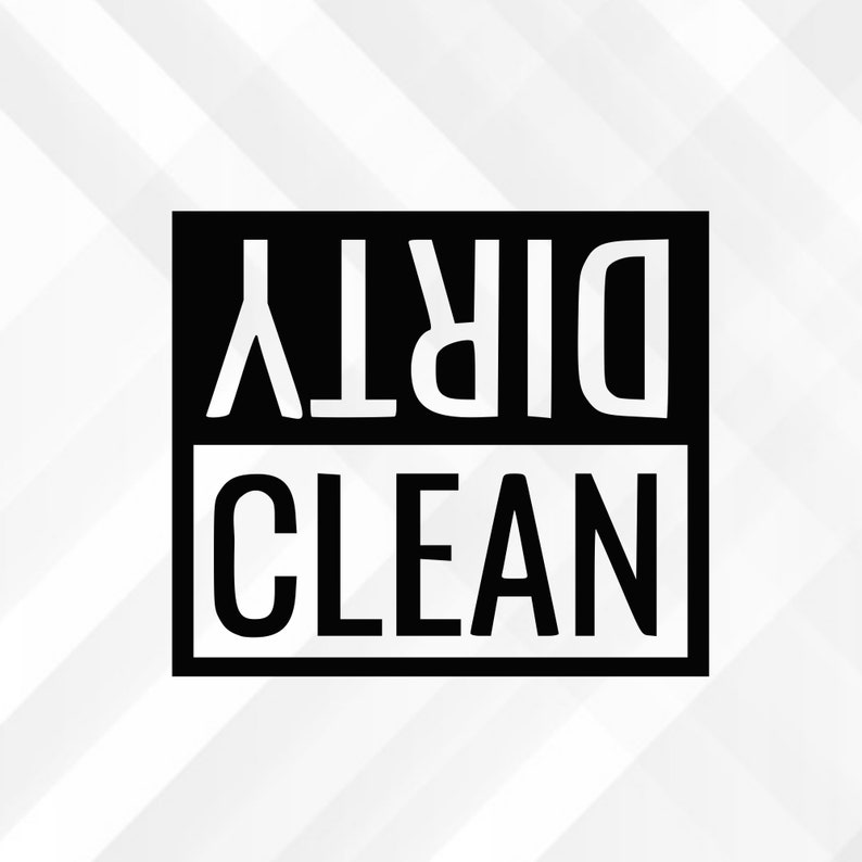 Clean and Dirty SVG Dishwasher Svg Silhouette and Cricut Cut Etsy UK