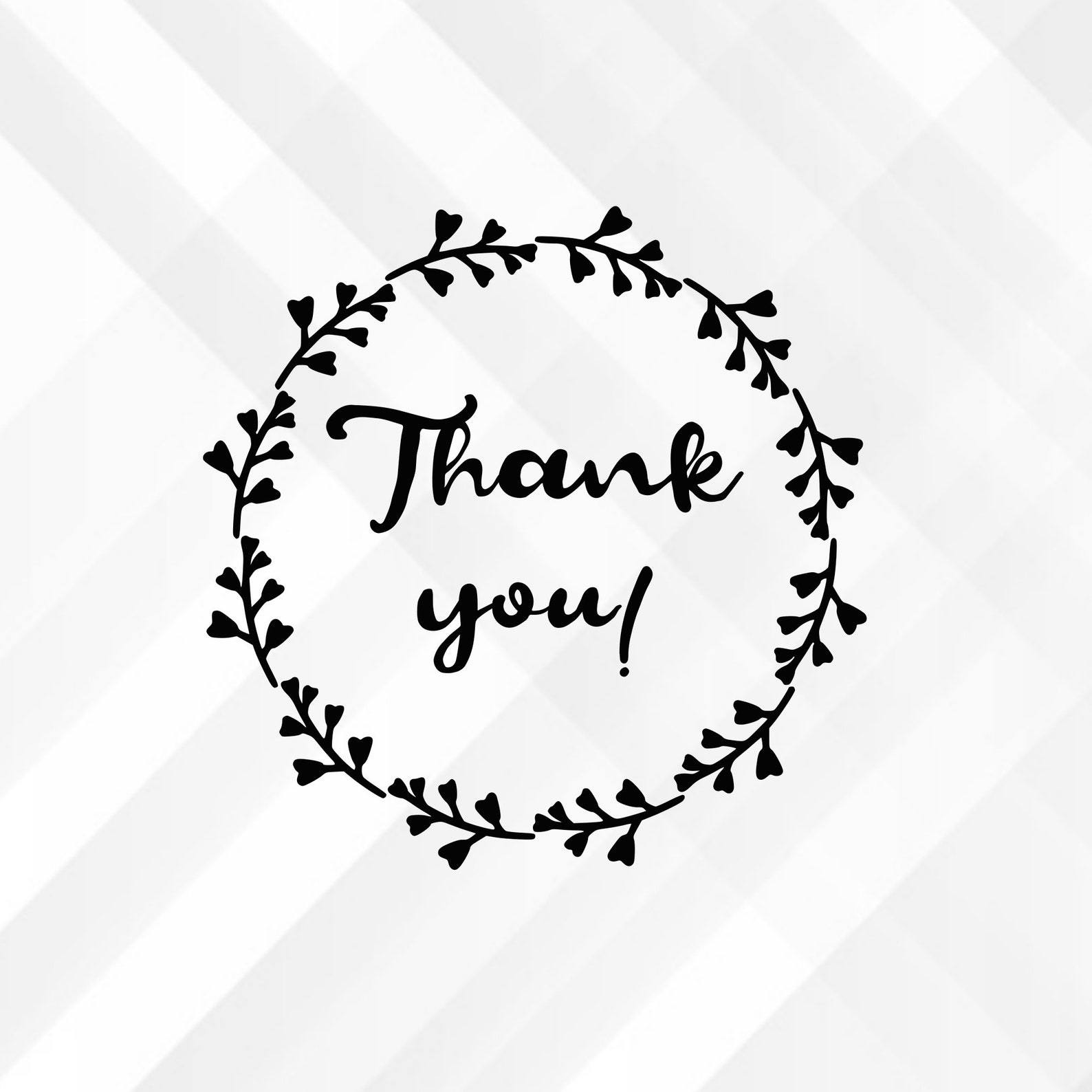 Thank You Svg Thank You Decal Svg Cricut Cut File Svg Files Etsy