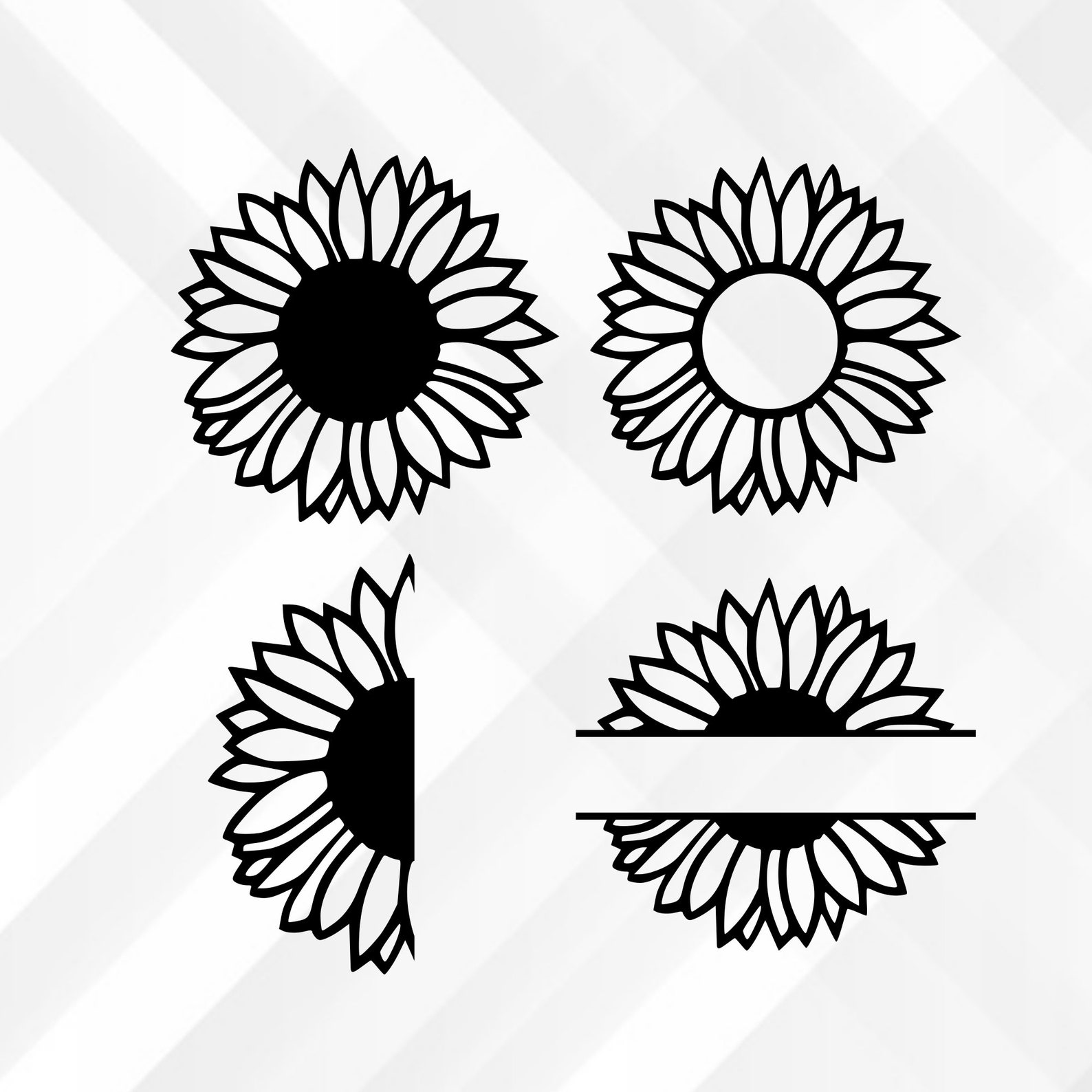 American Sunflower Svg