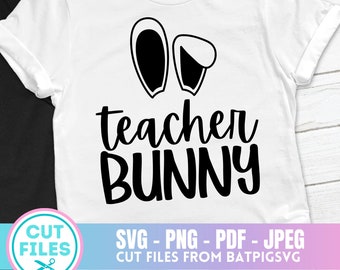 Download Bunny Teacher Svg Etsy