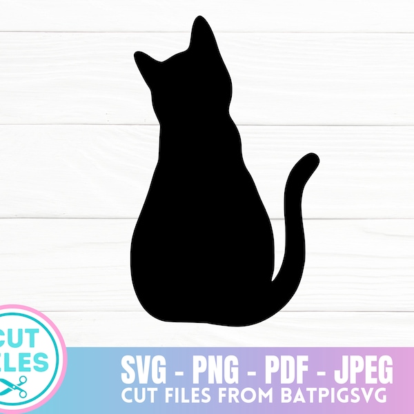 Cat SVG, Cat, Kitten SVG, Cut File, Cat Silhouette, Cricut Cut File, Digital Download, Instant Download, Silhouette, Svg, Kitty, Cricut