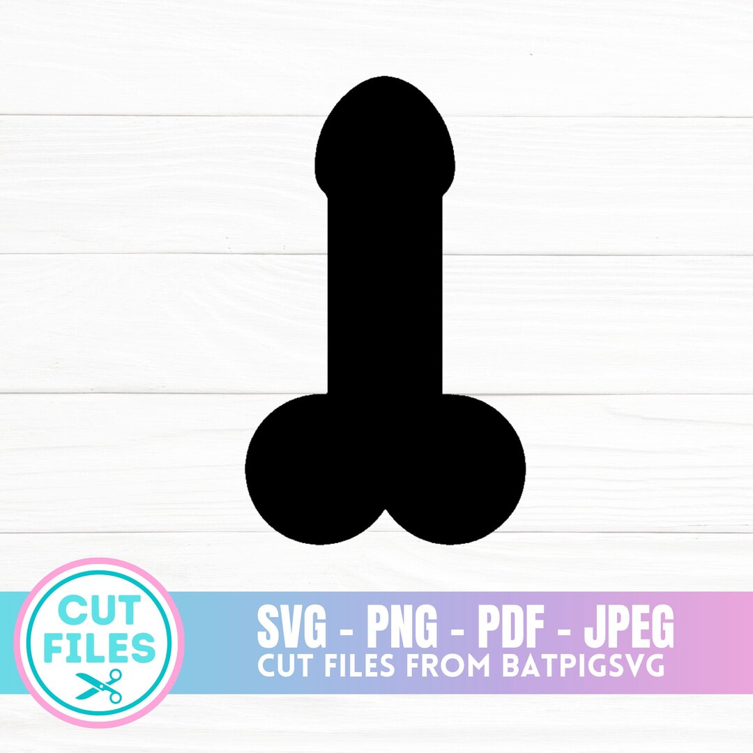 Penis SVG Penis Silhouette Penis Outline Bachelorette - Etsy