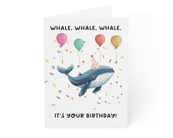 Whale Birthday Card