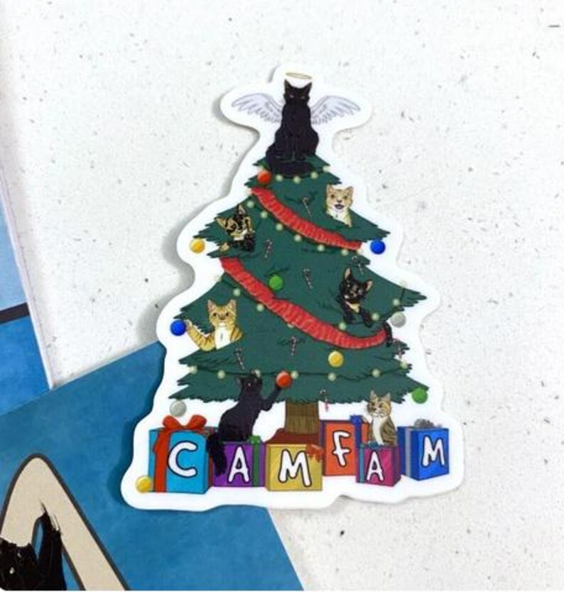 With NEWLY Added BoCa Design ~ STICKERS!!! Featuring "The CaM FaM" 7)CaMFamHolidayTree
