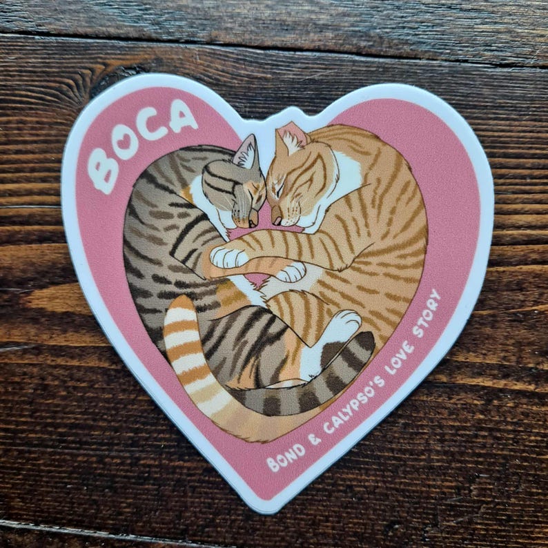 With NEWLY Added BoCa Design ~ STICKERS!!! Featuring "The CaM FaM" 8) BoCa Heart Nap
