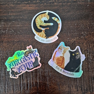 NEW HOLOGRAPHIC STICKERS!!! Featuring the famous Cole & Marmalade Yin Yang Design