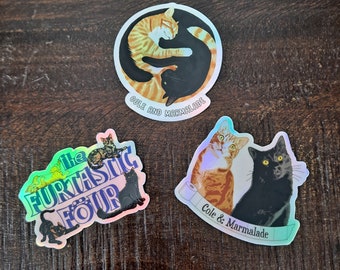 NEW HOLOGRAPHIC STICKERS!!! Featuring the famous Cole & Marmalade Yin Yang Design