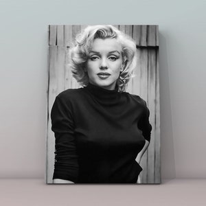 Marilyn Monroe Publicity Photo #12, Vintage Actress Black and White Photography, Retro Wall Art Decor