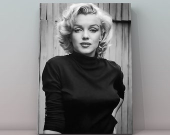 Marilyn Monroe Publicity Photo #12, Vintage Actress Black and White Photography, Retro Wall Art Decor