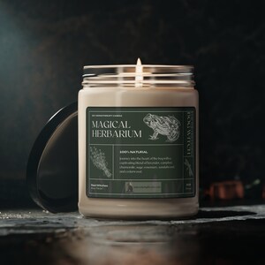 Herbarium Scented Candle - Bog Witch Blend of Lavender & Sage, 9oz