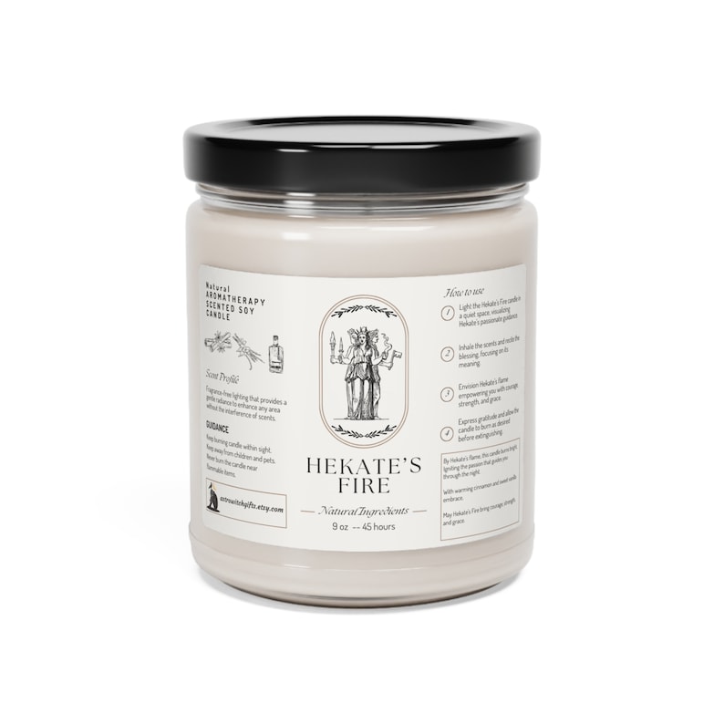 AstroWitchGifts Hekate's Fire Candle - Thumbnail 2