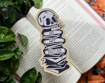 Do Not Disturb Bookmark, Soft Matte Bookmark, Double Sided, Book Lover Gift