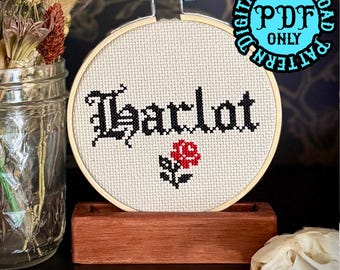 Harlot Cross Stitch Pattern - Beginner Friendly (Digital Download)