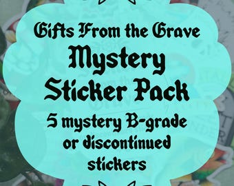Mystery Sticker Pack - 5 B-Grade or Discontinued Stickers