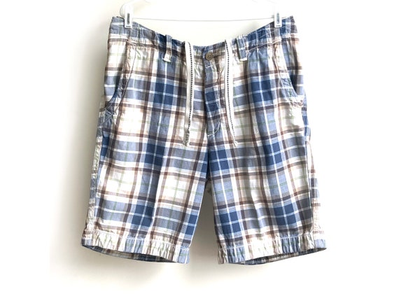 Abercrombie & Fitch Plaid Cotton Board Shorts - image 1