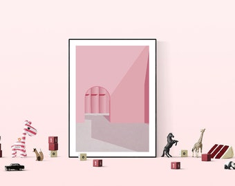 Abstract Prints, Digital Download, Prints Wall Art, all Art, Printable Art, Home Decor, Digital prints, Pink
