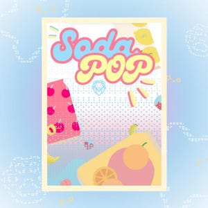 saja boys soda pop lyrics poster print