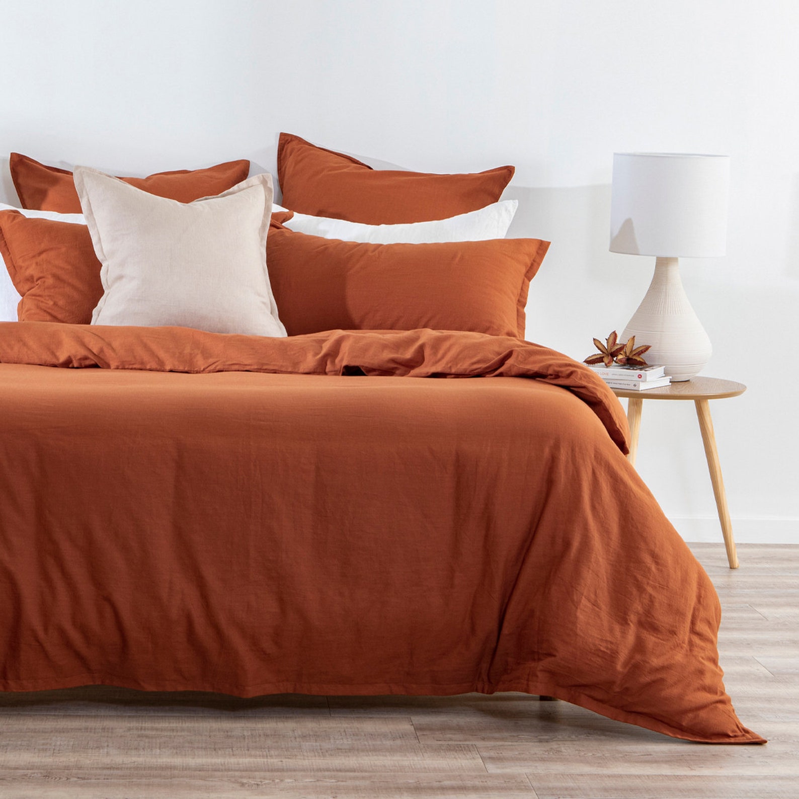 Burnt Orange Duvet CoverCustom Size Cotton Duvet Cover Burnt Etsy